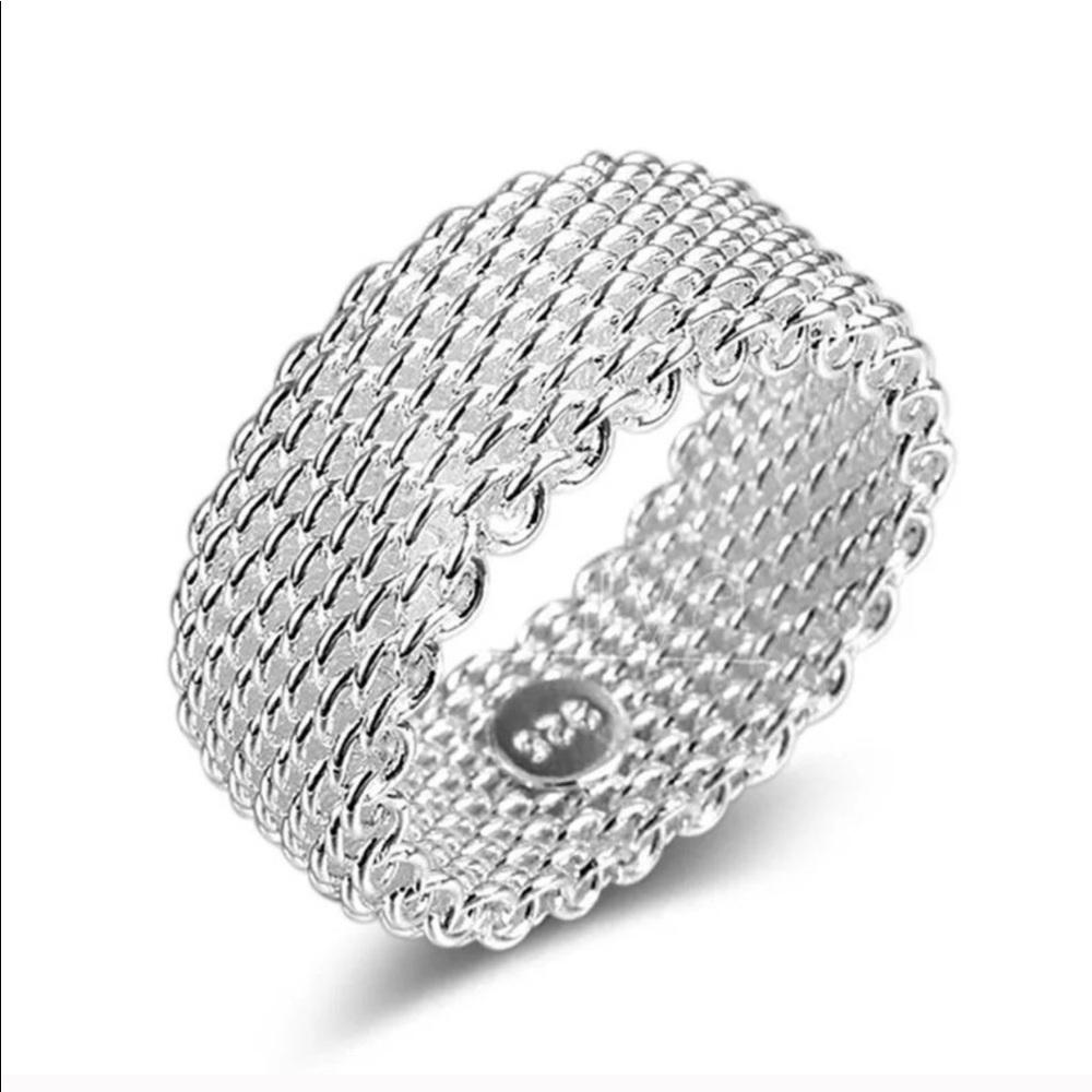 Sterling Silver Mesh Ring